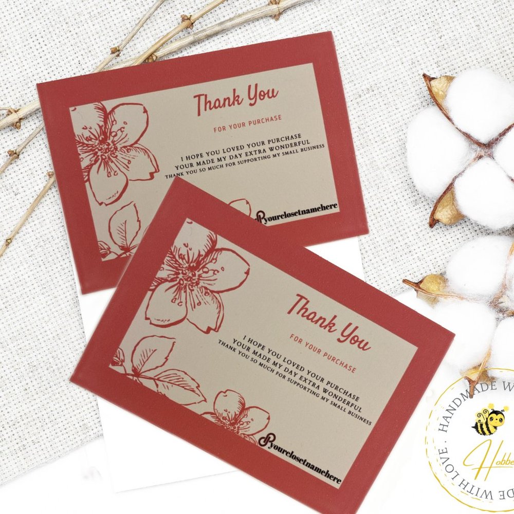 Package Insert Thank You Card For Small Business Promotion - Picture 2 of 7
